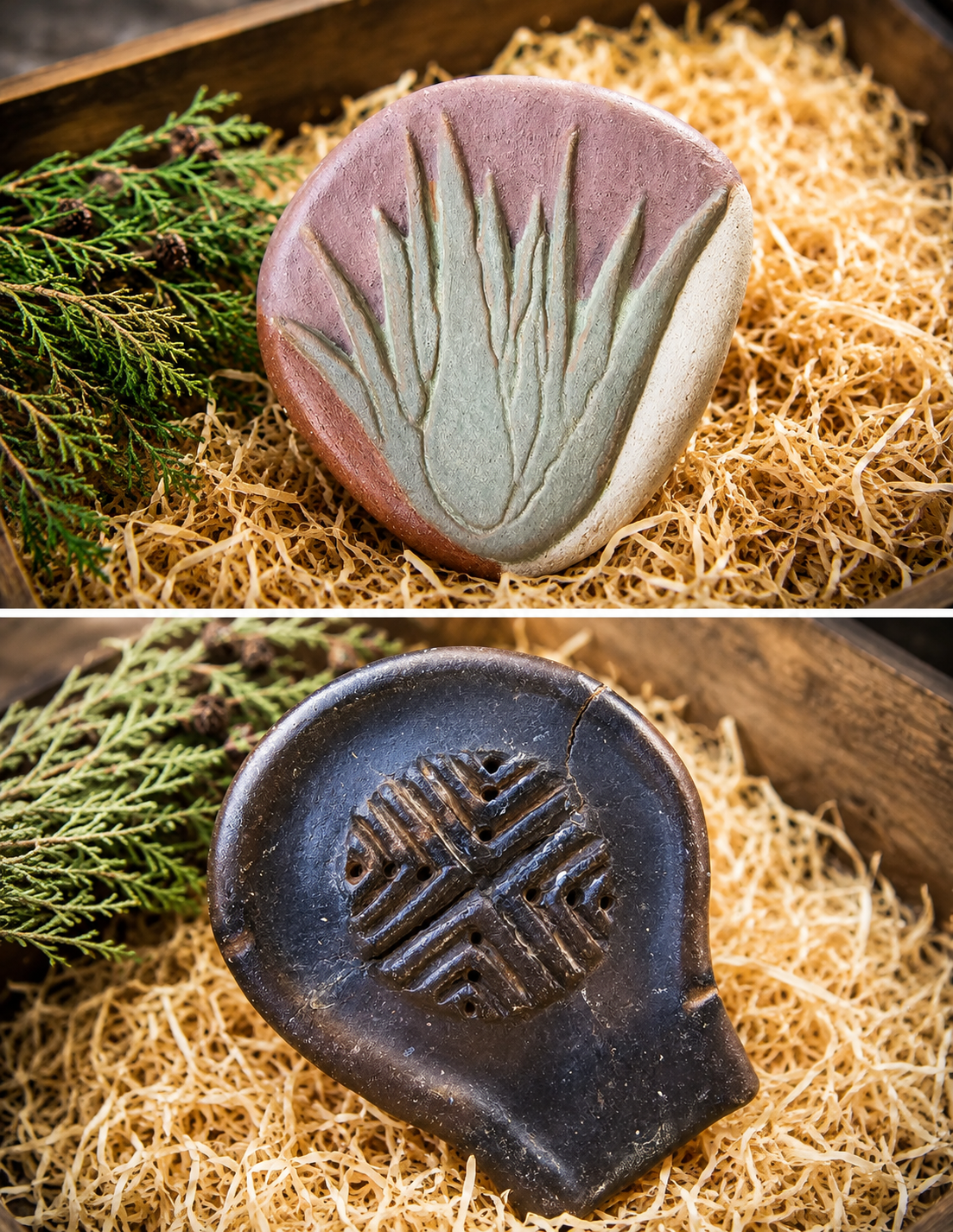 Porte-savon en céramique artisanale de Fuerteventura – Image 3