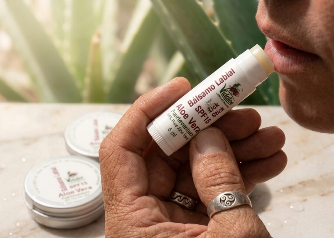 Stick labbra con Aloe Vera biologica, per prenderti cura delle tue labbra. - immagine 2
